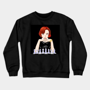 beth harmon the master in chess ecopop Crewneck Sweatshirt